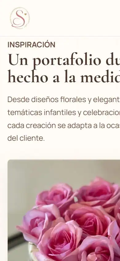 Galería de Sophisticakes en dispositivo móvil